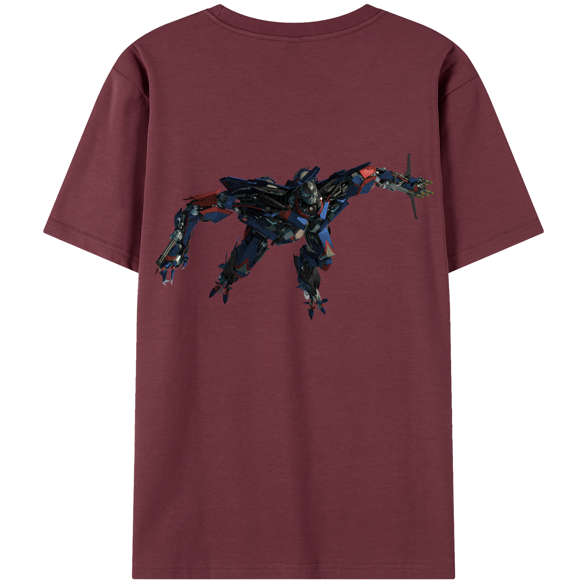 （画像用） Transformers トランスフォーマー 綿100％半袖Tシャツ（背面プリント）